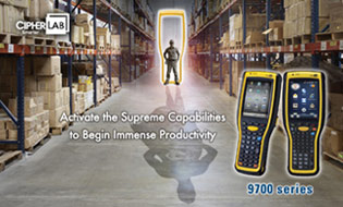 CipherLab 9700 Series Equipped with Windows® Embedded Handheld 6.5