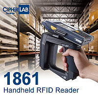 The New CipherLab 1861 Handheld RFID Reader Empowers Your Mobile Devices to Capture UHF RFID Tags