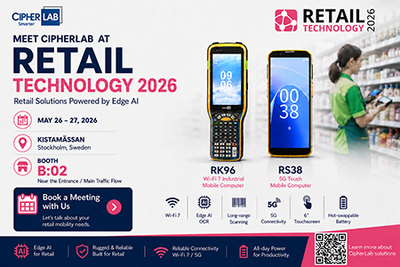 CipherLab to Showcase Retail Mobility Solutions at Retail Technology 2026 in Stockholm